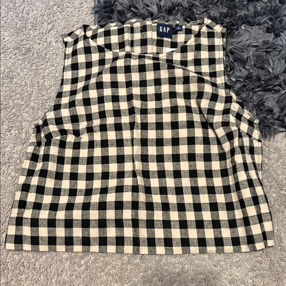 Linen-Blend Crop Shell Tank Top - Picture 3 of 4